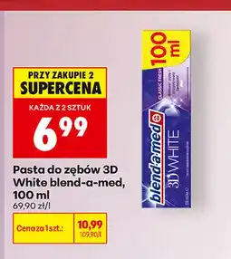 Biedronka Pasta do zębów 3D White blend-a-med oferta