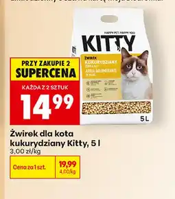 Biedronka Żwirek dla kota kukurydziany Kitty oferta