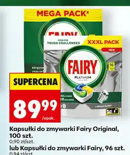 Biedronka Kapsułki do zmywarki Fairy Original oferta
