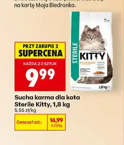 Biedronka Sucha karma dla kota Sterile Kitty oferta