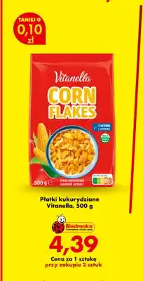 Biedronka Płatki kukurydziane Vitanella oferta