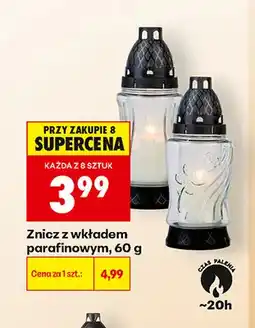Biedronka Znicz z wkładem parafinowym oferta