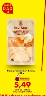 Biedronka Pierogi ruskie Nasze Smaki oferta