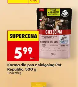Biedronka Karma dla psa z cielęciną Pet Republic oferta