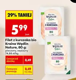 Biedronka Filet z kurczaka bio wędzony Kraina Wędlin Nature oferta