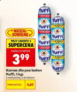 Biedronka Karma dla psa baton Puffi z drobiem oferta