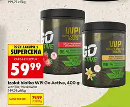 Biedronka Izolat białka WPI Go Active truskawka oferta