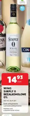 Stokrotka Wino bezalkoholowe Simply 0 czerwone półwytrawne oferta