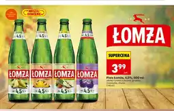 Biedronka Piwo Łomża 4,5% mirabelka oferta