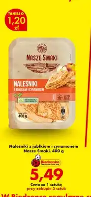 Biedronka Naleśniki z jabłkiem i cynamonem Nasze Smaki oferta
