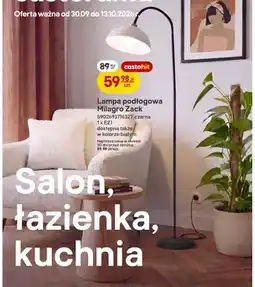 Castorama Lampa podłogowa Milagro Zack czarna 1xE27 oferta