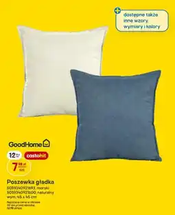 Castorama Poszewka gładka GoodHome morski 45x45 cm oferta