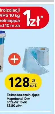 Castorama Taśma uszczelniająca Mapeband 10 m Mapei oferta