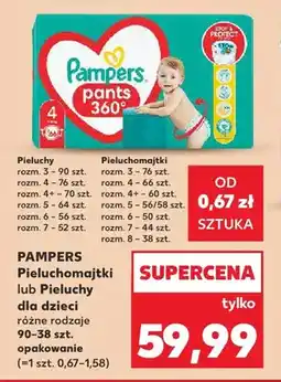 Kaufland Pieluchomajtki dla dzieci Pampers oferta