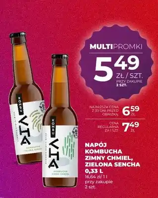 Napój Kombucha zielona sencha Kombuvia