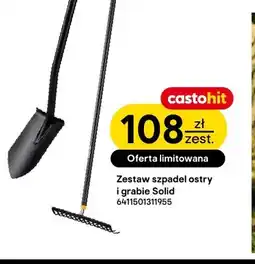 Castorama Zestaw szpadel ostry i grabie Solid Fiskars oferta