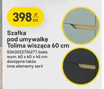 Szafka pod umywalkę Tolima wisząca 60x60x45 cm biała