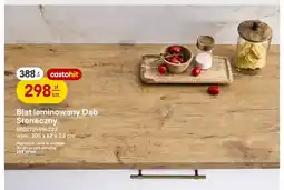Castorama Blat laminowany Dąb Słoneczny 305x62x3,8 cm oferta
