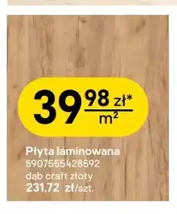 Castorama Płyta laminowana dąb craft złoty Kronospan oferta
