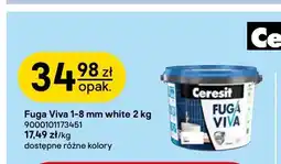 Castorama Fuga Viva 1-8 mm white Ceresit oferta
