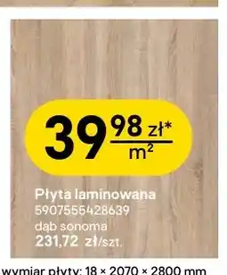 Castorama Płyta laminowana dąb sonoma Kronospan oferta