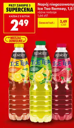 Biedronka Napój niegazowany Ice Tea Remsey różne rodzaje oferta