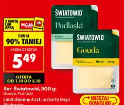 Biedronka Ser żółty Gouda / Podlaski Światowid oferta