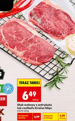 Biedronka Stek wołowy z antrykotu lub rostbefu Kraina Mięs oferta