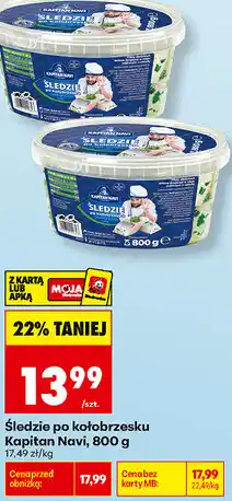 Biedronka Śledzie po kołobrzesku Kapitan Navi oferta
