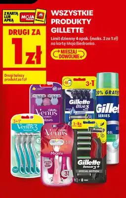 Biedronka Wszystkie produkty Gillette oferta