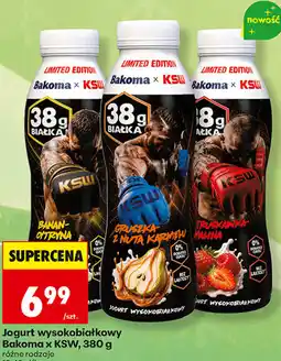 Biedronka Jogurt wysokobiałkowy Bakoma x KSW oferta