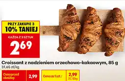 Biedronka Croissant z nadzieniem orzechowo-kakaowym oferta