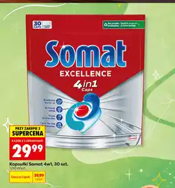 Biedronka Kapsułki do zmywarki Somat Excellence 4in1 30 szt oferta