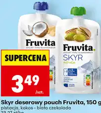 Biedronka Skyr deserowy pouch Fruvita oferta