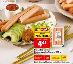 Biedronka Parówki z szynki Kraina Wędlin Nature oferta