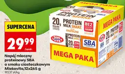 Biedronka Napój mleczny proteinowy SBA o smaku ciasteczkowym Mlekovita oferta
