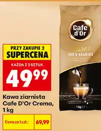 Biedronka Kawa ziarnista Cafe D'Or Crema oferta