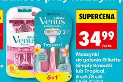 Biedronka Maszynki do golenia Gillette Simply Smooth lub Tropical oferta