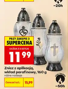 Biedronka Znicz z aplikacją, wkład parafinowy oferta