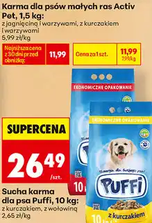 Biedronka Sucha karma dla psa Puffi oferta