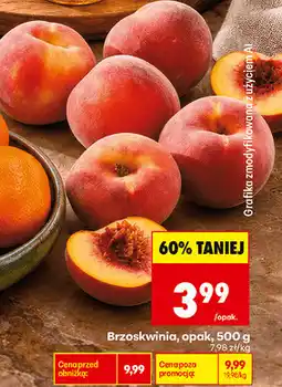 Biedronka Brzoskwinia, opakowanie oferta