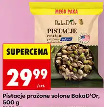 Biedronka Pistacje prażone solone BakaD'Or oferta