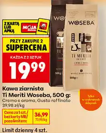 Biedronka Kawa ziarnista Ti Meriti Woseba oferta
