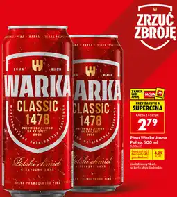 Biedronka Piwo Warka Jasne Pełne oferta