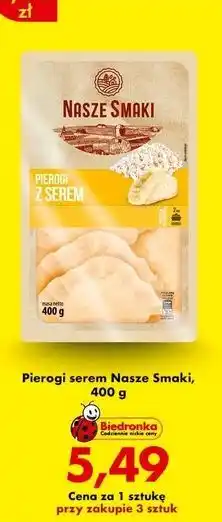 Biedronka Pierogi z Serem Nasze Smaki oferta