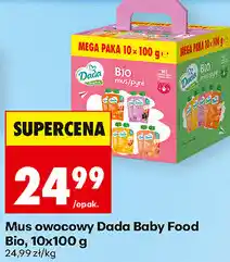 Biedronka Mus owocowy Dada Baby Food Bio oferta