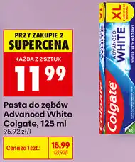 Biedronka Pasta do zębów Advanced White Colgate oferta
