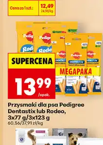 Biedronka Przysmaki dla psa Pedigree Dentastix lub Rodeo oferta