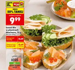 Biedronka Łosoś Bio w plastrach Marinero oferta