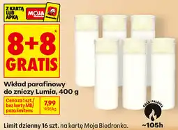 Biedronka Wkład parafinowy do zniczy Lumia oferta
